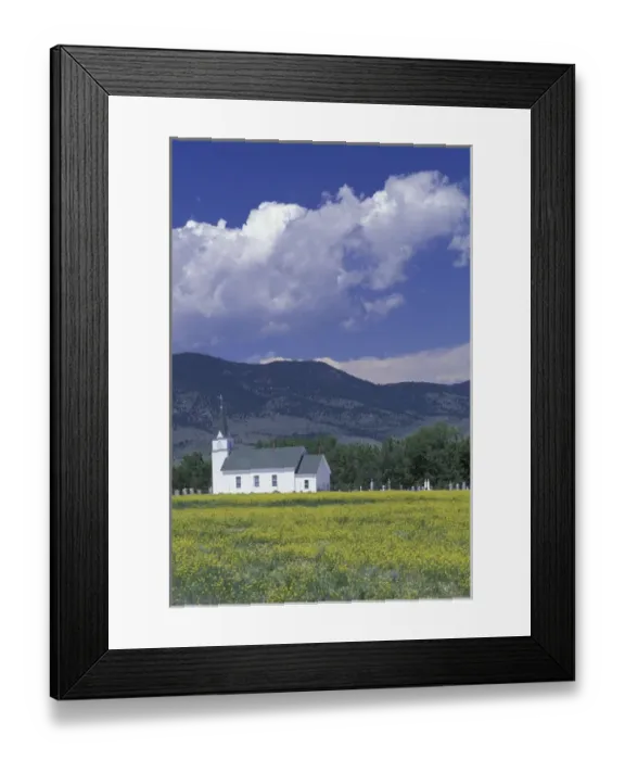 Framed Print : NA, USA, Montana, Boulder River St. John The Evangelist Catholic Church, built 1881 Framed Print : NA, USA, Montana, Boulder River St. John The Evangelist Catholic Church, built 1881