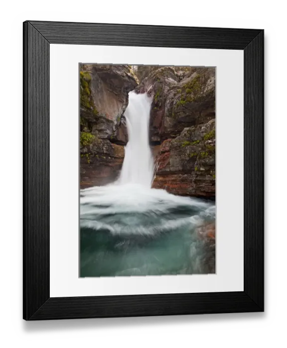 Framed Print : MT, Glacier National Park, St. Mary Falls Framed Print : MT, Glacier National Park, St. Mary Falls