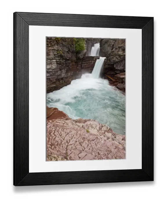 Framed Print : MT, Glacier National Park, St. Mary Falls Framed Print : MT, Glacier National Park, St. Mary Falls
