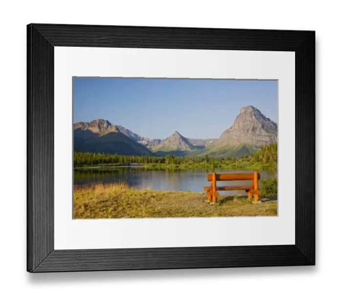 Framed Print : MT, Glacier National Park, Two Medicine, Pray Lake and Sinopah Mountain Framed Print : MT, Glacier National Park, Two Medicine, Pray Lake and Sinopah Mountain