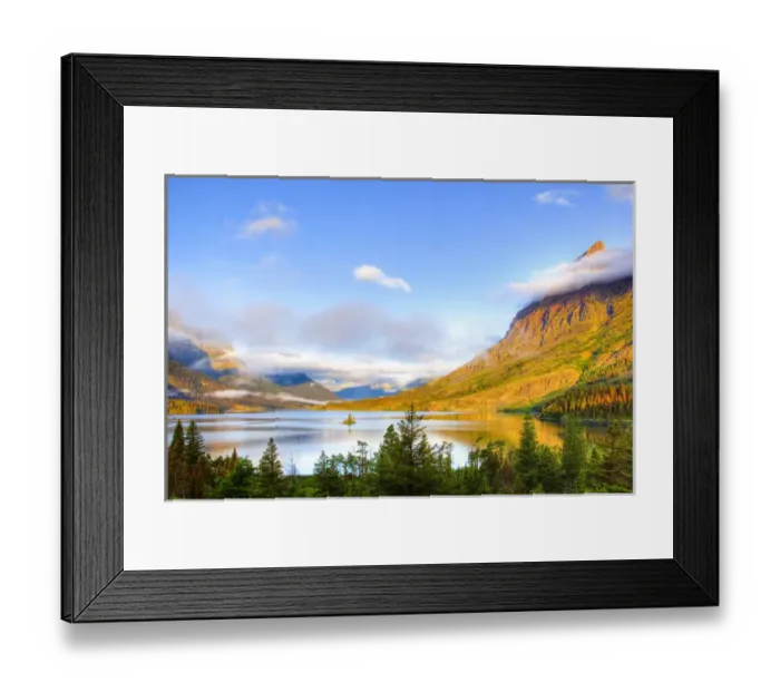 Framed Print : MT, Glacier National Park, Saint Mary Lake and Wild Goose Island Framed Print : MT, Glacier National Park, Saint Mary Lake and Wild Goose Island