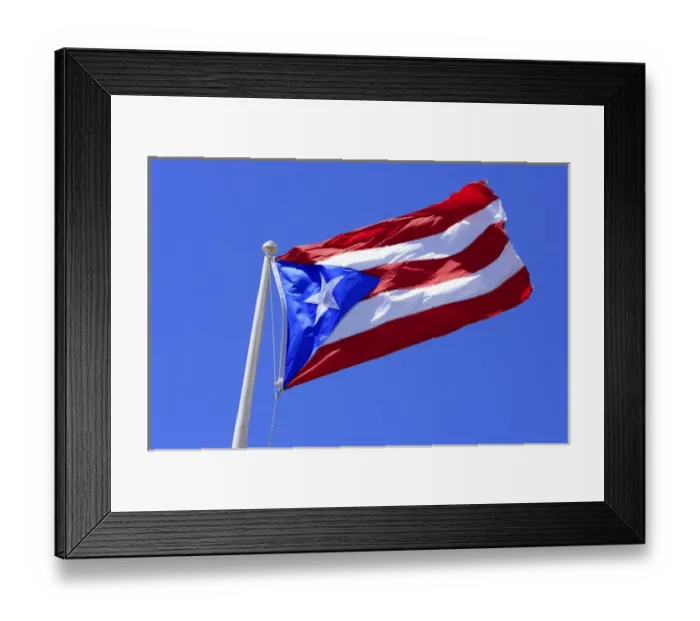 Framed Print : Puerto Rican flag Framed Print : Puerto Rican flag