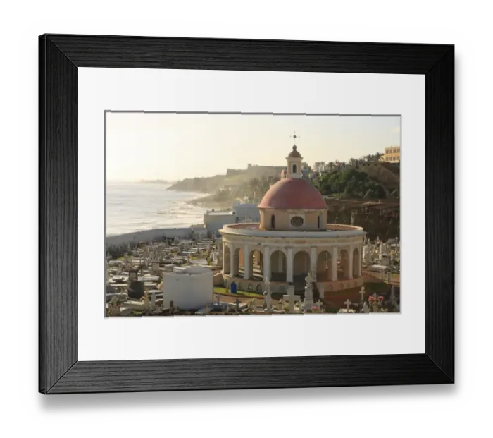 Framed Print : San Juan Cementary Old San Juan, Puerto Rico
