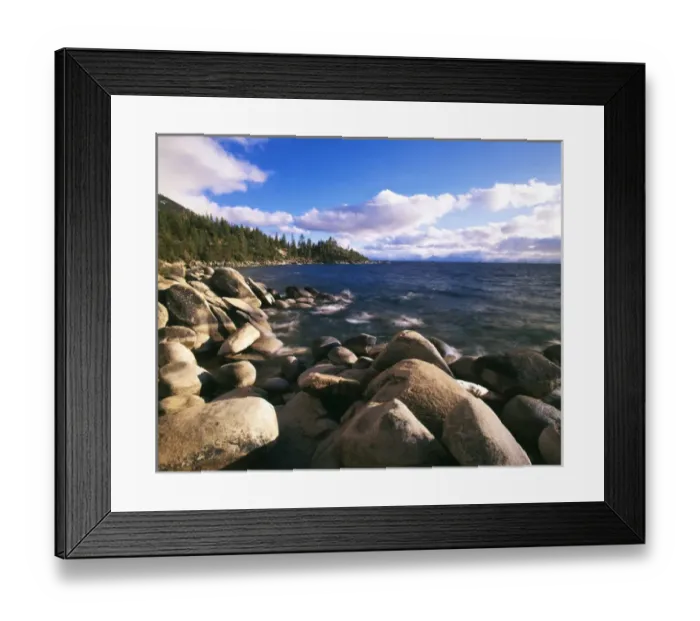 Framed Print : USA, Nevada, Lake Tahoe Nevada State Park, View of lake Tahoe