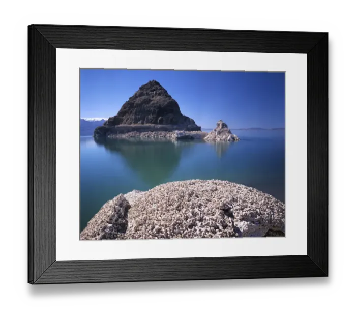 Framed Print : USA, Nevada, Washoe County, Pyramid Lake, Tufa formations Framed Print : USA, Nevada, Washoe County, Pyramid Lake, Tufa formations