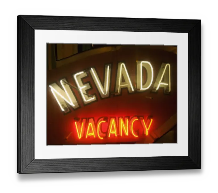 Framed Print : Fremont Street, downtown Las Vegas, Nevada, USA