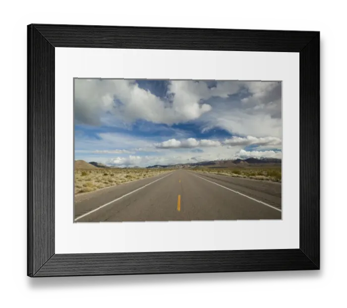 Framed Print : USA-Nevada-Indian Springs: The Spring Mountains and US Route 95 Framed Print : USA-Nevada-Indian Springs: The Spring Mountains and US Route 95