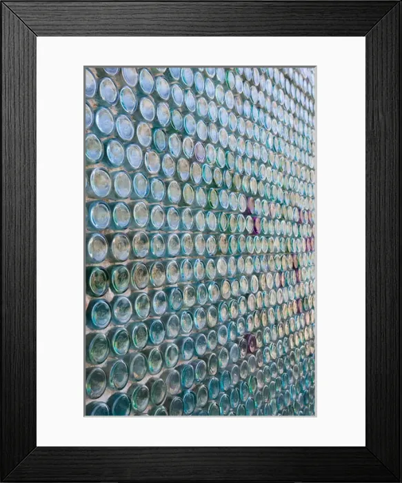 Framed Print : USA-Nevada-Rhyolite: Former Mining Town off Rt. 374 The Bottle House  /  built entirely