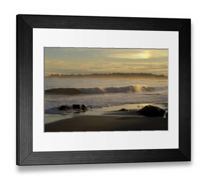 Framed Print : Wallis Sands State Park. Atlantic Ocean. Low tide. Sun-dog. Rye, NH Framed Print : Wallis Sands State Park. Atlantic Ocean. Low tide. Sun-dog. Rye, NH