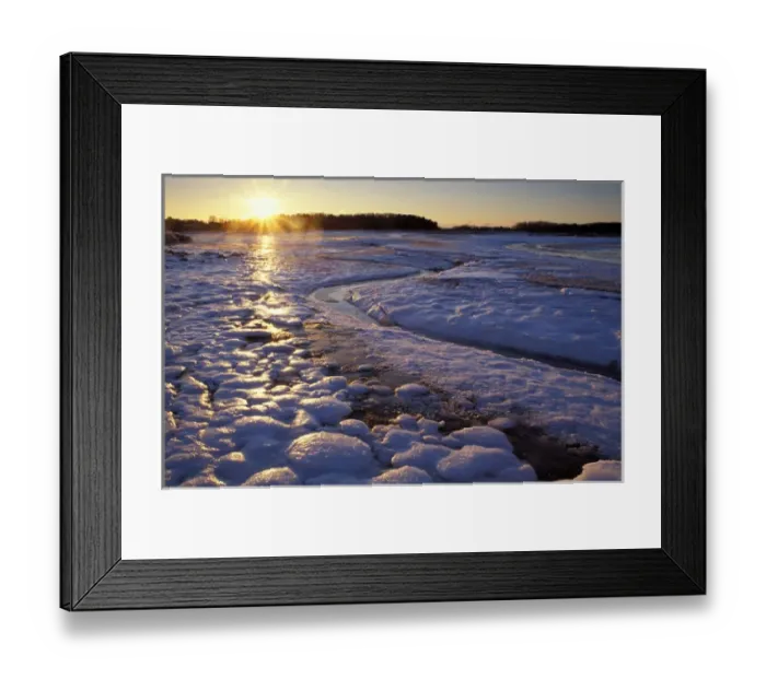 Framed Print : Ice patterns. Sunrise. New Hampshire seacoast. Odiorne Point State Park, Rye, NH Framed Print : Ice patterns. Sunrise. New Hampshire seacoast. Odiorne Point State Park, Rye, NH