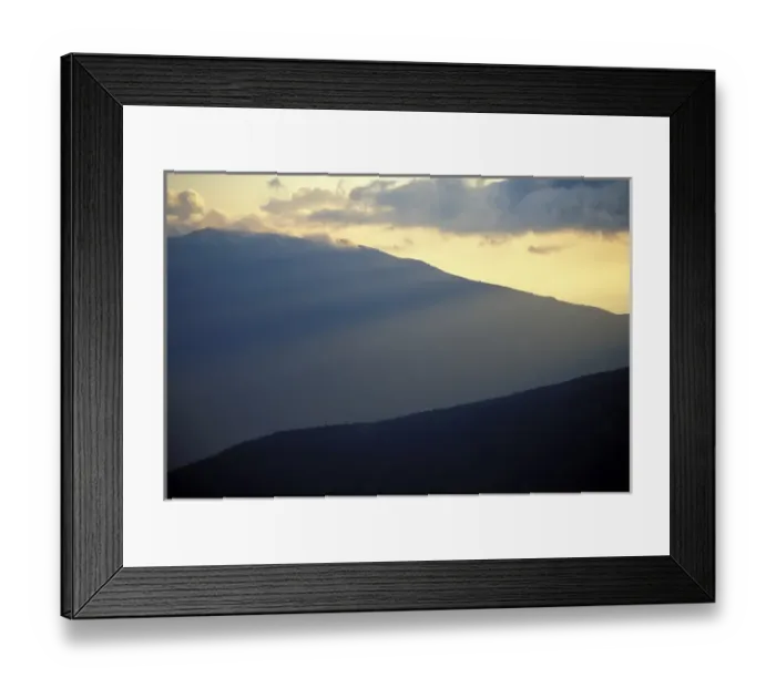 Framed Print : Sunset. Mt. Lafayette(Franconia Ridge) and the late summer sky in the White Mountains Framed Print : Sunset. Mt. Lafayette(Franconia Ridge) and the late summer sky in the White Mountains