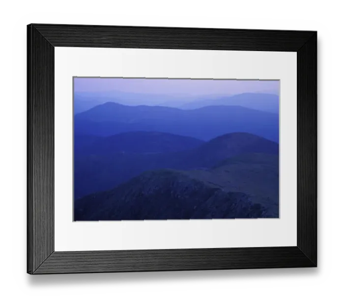 Framed Print : From Mt. Monroe. Appalachian Trail. Sunset in the Southern Presidentials. White Mountain N Framed Print : From Mt. Monroe. Appalachian Trail. Sunset in the Southern Presidentials. White Mountain N