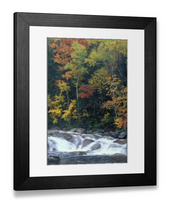 Framed Print : Lower Falls, Swift River. White Mountain N. F. Kancamagus Highway. Albany, NH