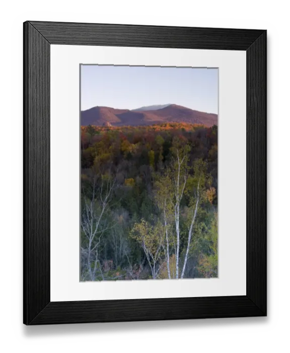 Framed Print : Dusk in New Hampshires White Mountains. Bethlehem, New Hampshire