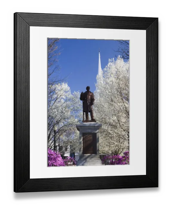 Framed Print : Downtown Keene New Hampshire in spring USA Framed Print : Downtown Keene New Hampshire in spring USA
