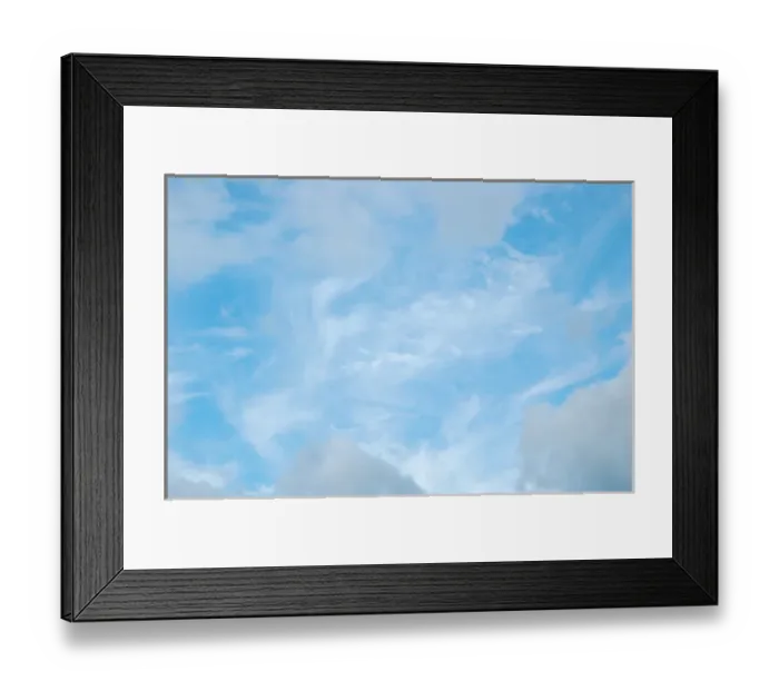 Framed Print : Jackson, NH, USA, blue sky with wispy clouds Framed Print : Jackson, NH, USA, blue sky with wispy clouds
