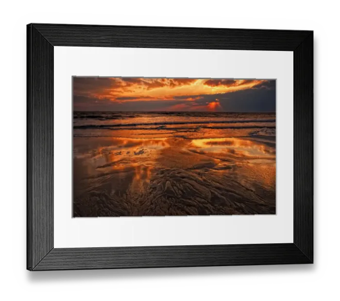 Framed Print : USA, New Jersey, Cape May. Sunset on Delaware Bay. Credit as: Jay O Brien  /  Jaynes