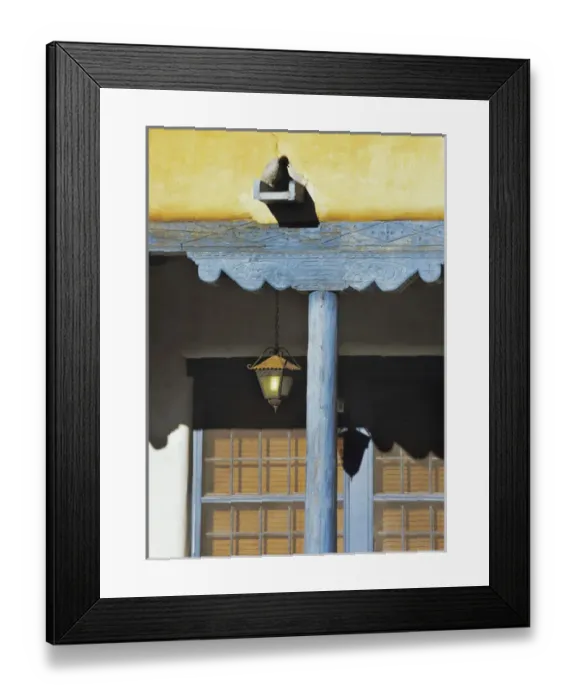 Framed Print : Classic New Mexico architecture and colors in historic and charming Santa Fe, NM Framed Print : Classic New Mexico architecture and colors in historic and charming Santa Fe, NM