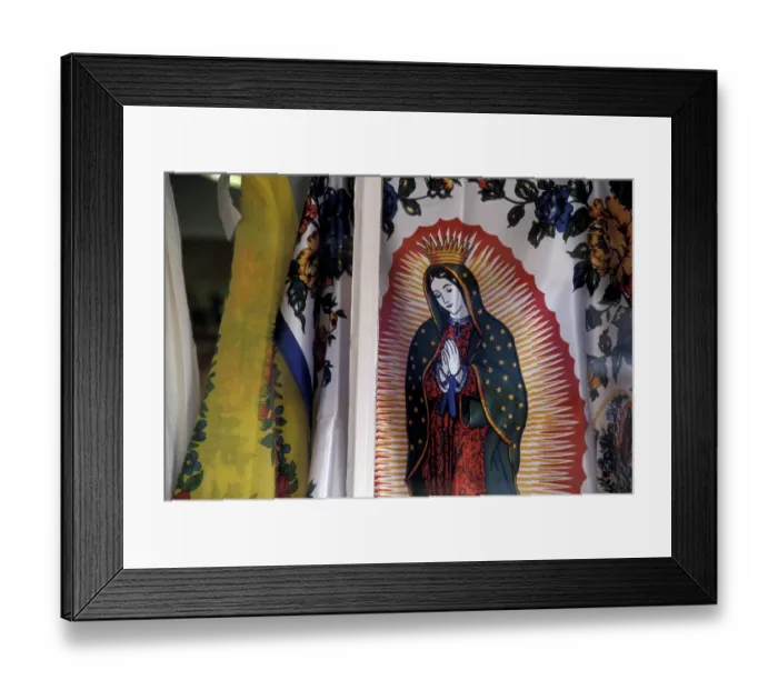 Framed Print : NA, USA, NM, Chimayo. Virgen de Guadelupe Framed Print : NA, USA, NM, Chimayo. Virgen de Guadelupe