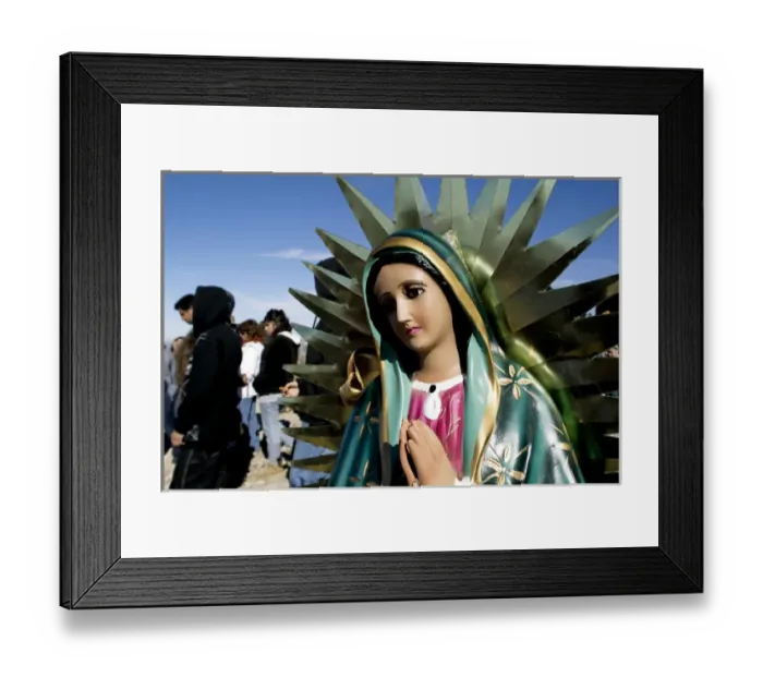 Framed Print : Las Cruces, New Mexico, United States. Our Lady of Guadalupe statue Framed Print : Las Cruces, New Mexico, United States. Our Lady of Guadalupe statue
