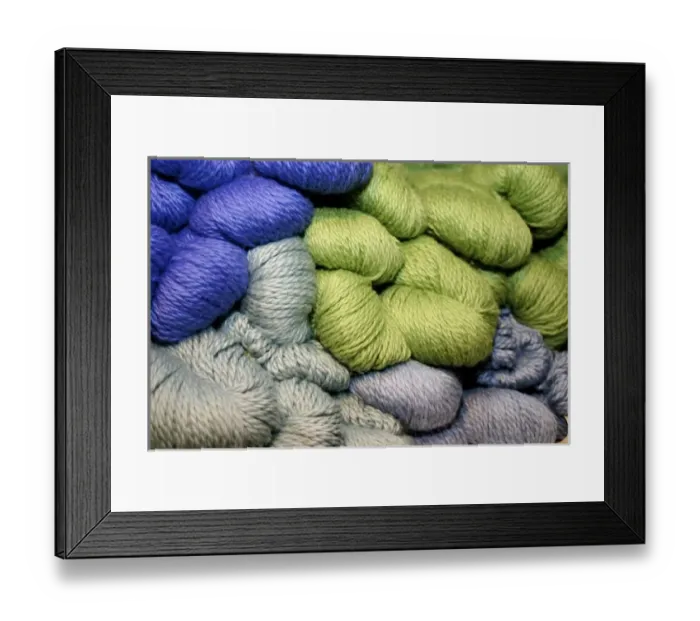 Framed Print : Dixon, New Mexico, United States. Yarn for weaving Framed Print : Dixon, New Mexico, United States. Yarn for weaving