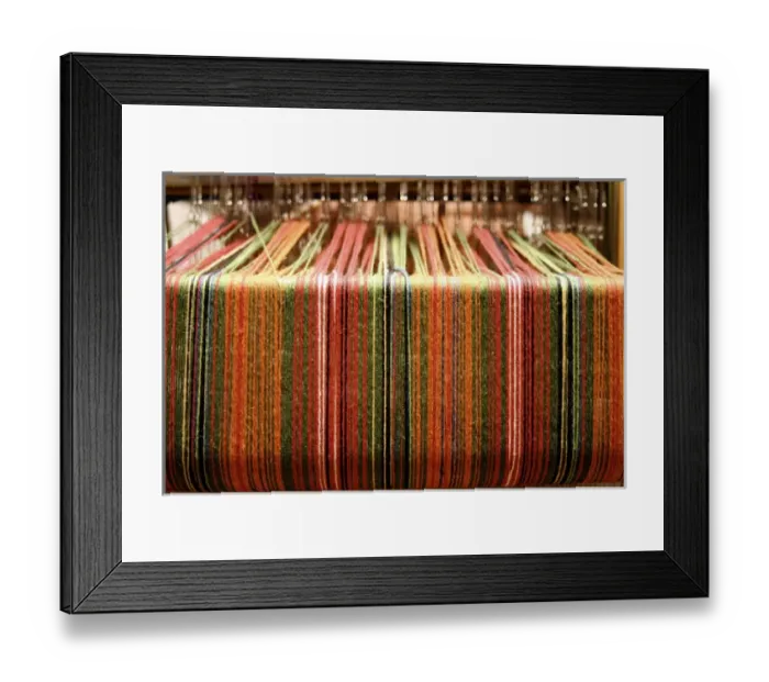Framed Print : Dixon, New Mexico, United States. Yarn for weaving Framed Print : Dixon, New Mexico, United States. Yarn for weaving