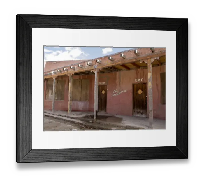 Framed Print : Carrizozo, New Mexico, United States. Old building on Main Street Framed Print : Carrizozo, New Mexico, United States. Old building on Main Street