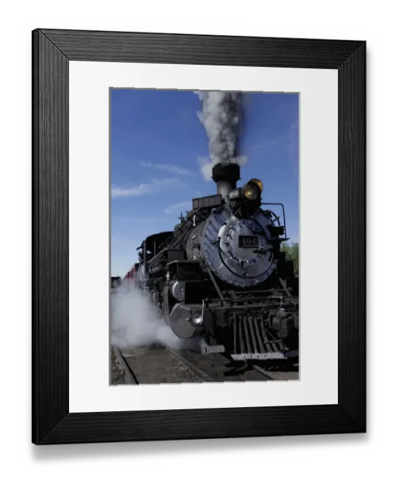 Framed Print : Chama, New Mexico, United States. Cumbres and Toltec Narrow gauge railway, antique Framed Print : Chama, New Mexico, United States. Cumbres and Toltec Narrow gauge railway, antique