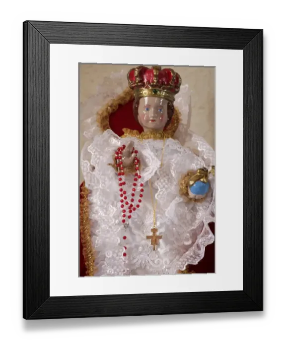 Framed Print : Los Lunas, New Mexico, United States. Old religious figurine Framed Print : Los Lunas, New Mexico, United States. Old religious figurine