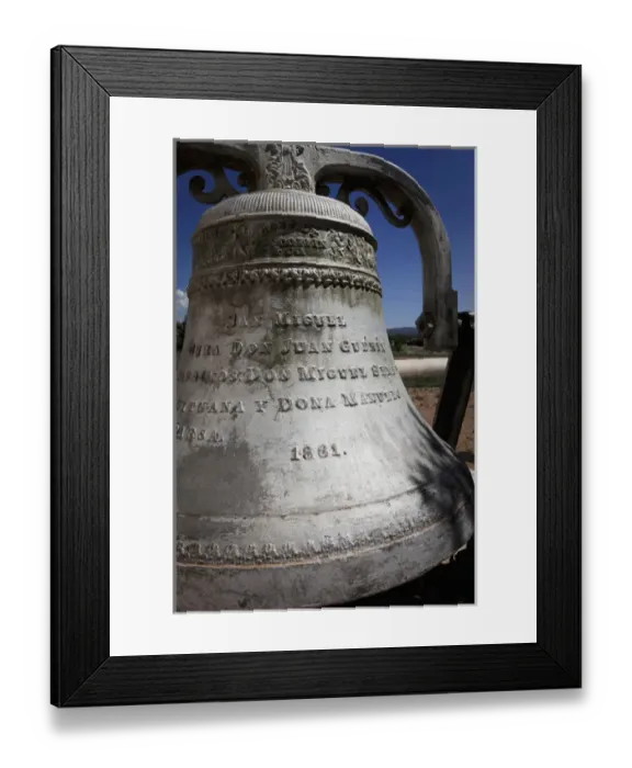 Framed Print : San Miguel del Vado, New Mexico, United States. Old Spanish church bell Framed Print : San Miguel del Vado, New Mexico, United States. Old Spanish church bell