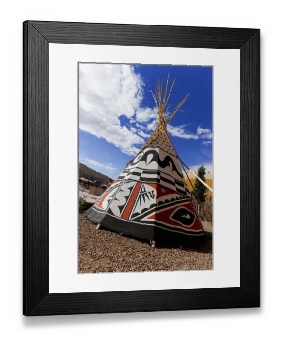Framed Print : Santa Fe, New Mexico, United States. T. I. M. E. art installation at Buffalo Thunder resort Framed Print : Santa Fe, New Mexico, United States. T. I. M. E. art installation at Buffalo Thunder resort