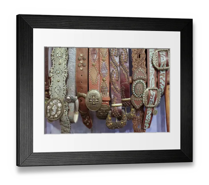 Framed Print : Santa Fe, New Mexico, United States. Local downtown clothing boutique