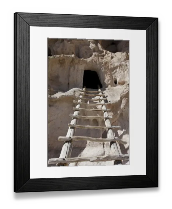 Framed Print : Bandelier National Monument, Los Alamos, New Mexico, United States. Archaeological