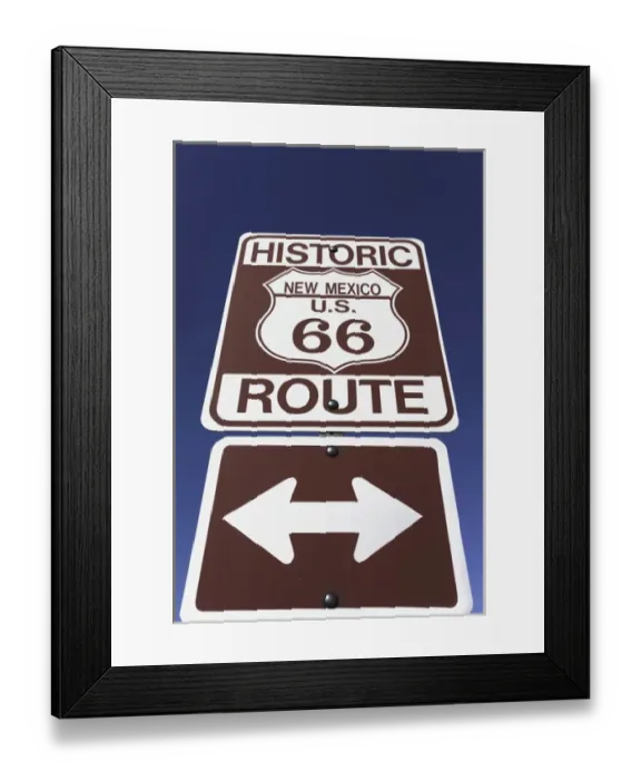 Framed Print : Algodones, New Mexico, United States. Route 66 pre 1937 alignment