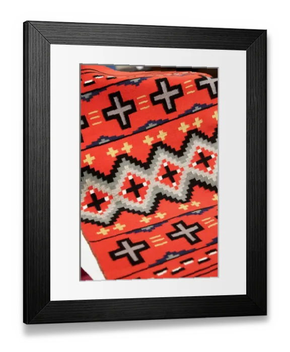 Framed Print : Santa Fe, New Mexico, United States. Indian Market, Navajo rug Framed Print : Santa Fe, New Mexico, United States. Indian Market, Navajo rug