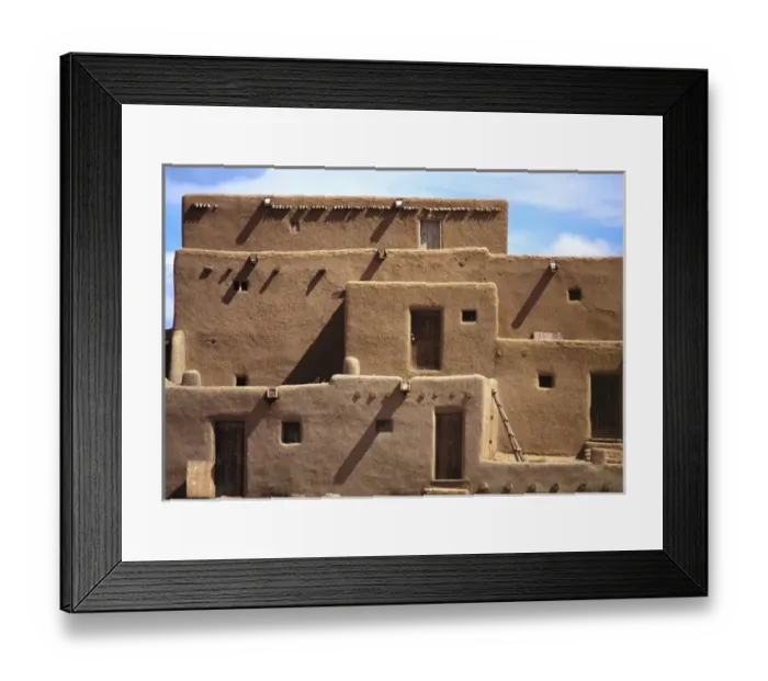 Framed Print : USA, New Mexico, Pueblo de Taos. Adobe multistoried pueblos at Pueblo de Taos Indian Framed Print : USA, New Mexico, Pueblo de Taos. Adobe multistoried pueblos at Pueblo de Taos Indian