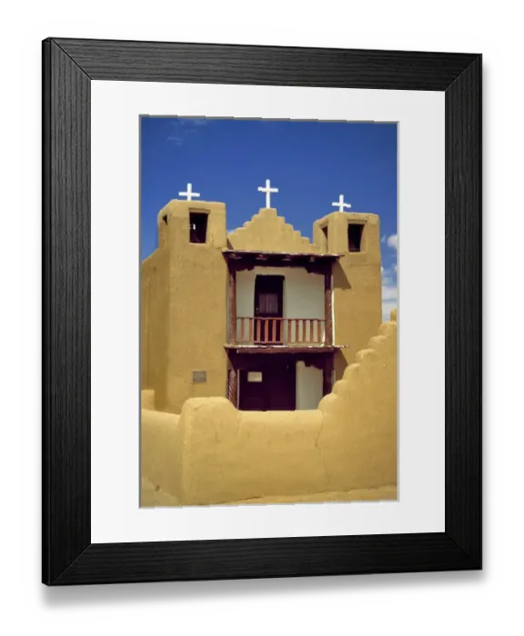 Framed Print : USA, New Mexico, Pueblo de Taos. St. Jerome Church in Pueblo de Taos, New Mexico Framed Print : USA, New Mexico, Pueblo de Taos. St. Jerome Church in Pueblo de Taos, New Mexico