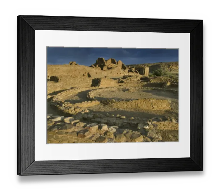 Framed Print : Pueblo del Arryos, Chaco Culture National Historic Park, New Mexico, USA