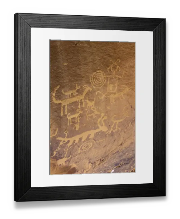 Framed Print : Petroglyphs, Chaco Culture National Historic Park, New Mexico, USA Framed Print : Petroglyphs, Chaco Culture National Historic Park, New Mexico, USA