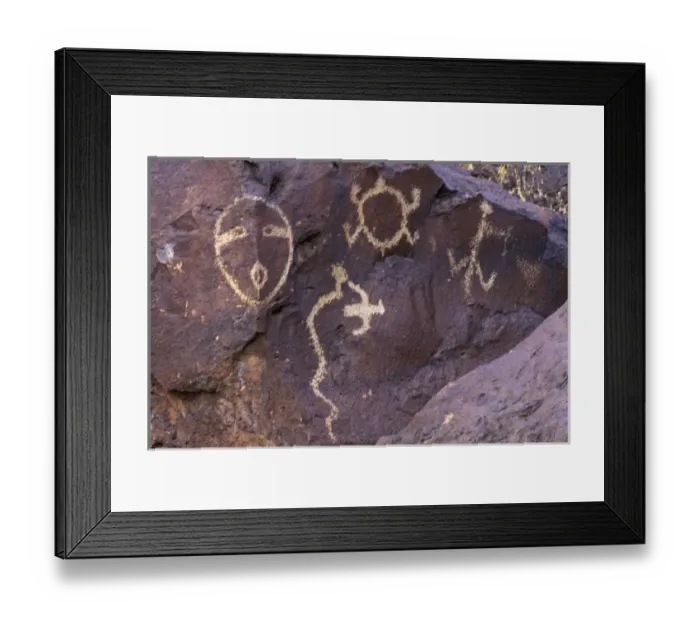 Framed Print : Petroglyphs NM, Albuquerque, New Mexico, USA