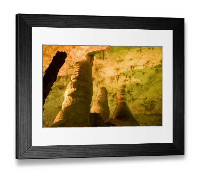 Framed Print : Giant Dome and the Twin Domes formations in the wondrous 8. 2-acre Big Room cave Framed Print : Giant Dome and the Twin Domes formations in the wondrous 8. 2-acre Big Room cave