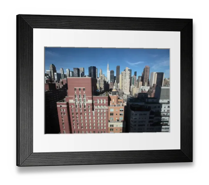 Framed Print : USA. New York. New York City. The cityscape of Manhattan with Chrysler Building in Framed Print : USA. New York. New York City. The cityscape of Manhattan with Chrysler Building in