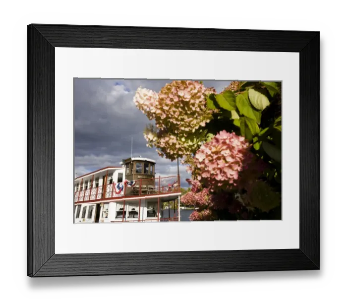 Framed Print : The M. V. Kearsarge on Lake Sunapee in Sunapee, New Hampshire