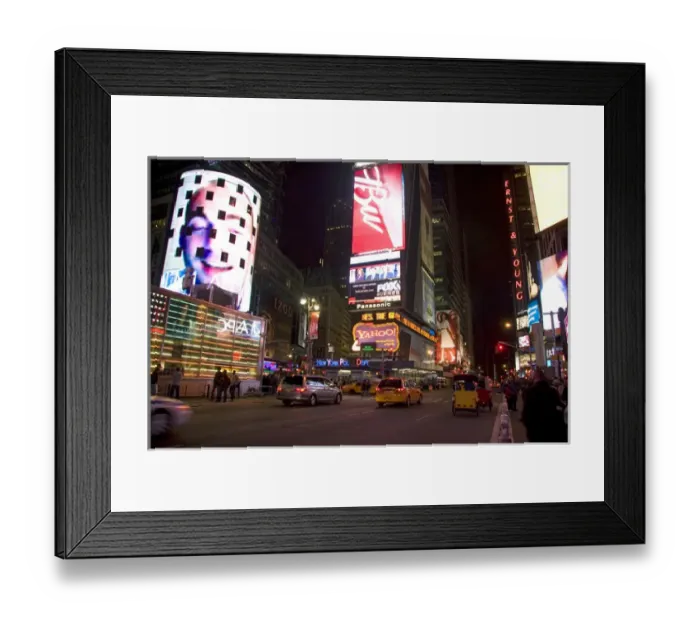 Framed Print : Times Square at night in Manhattan, New York City, New York, USA