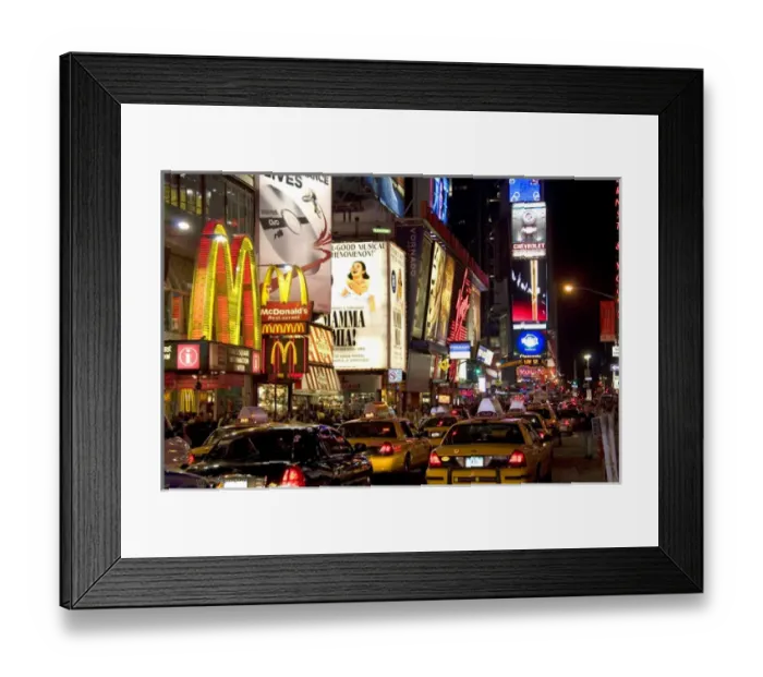 Framed Print : Broadway theatres in midtown-Manhattan, New York City, New York, USA Framed Print : Broadway theatres in midtown-Manhattan, New York City, New York, USA