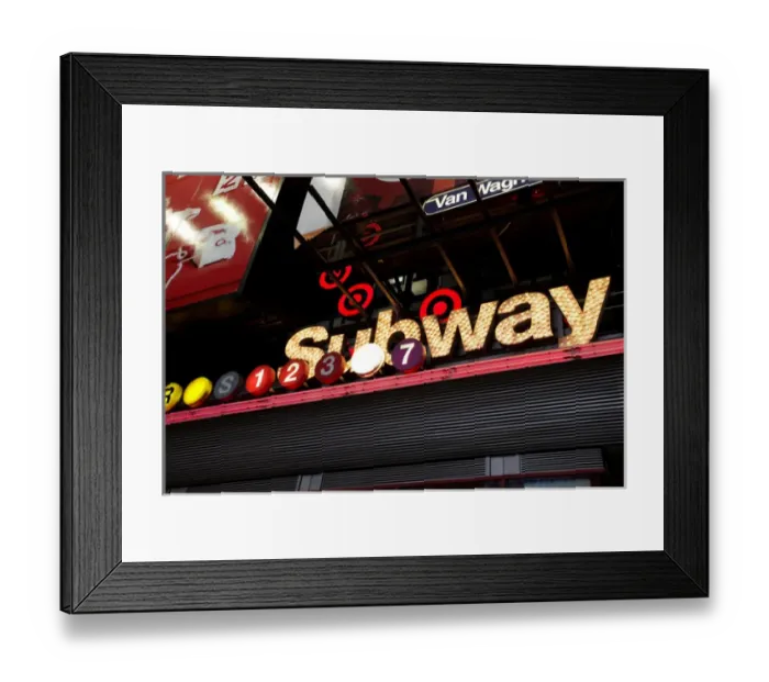Framed Print : New York City, New York, United States. Subway station Framed Print : New York City, New York, United States. Subway station