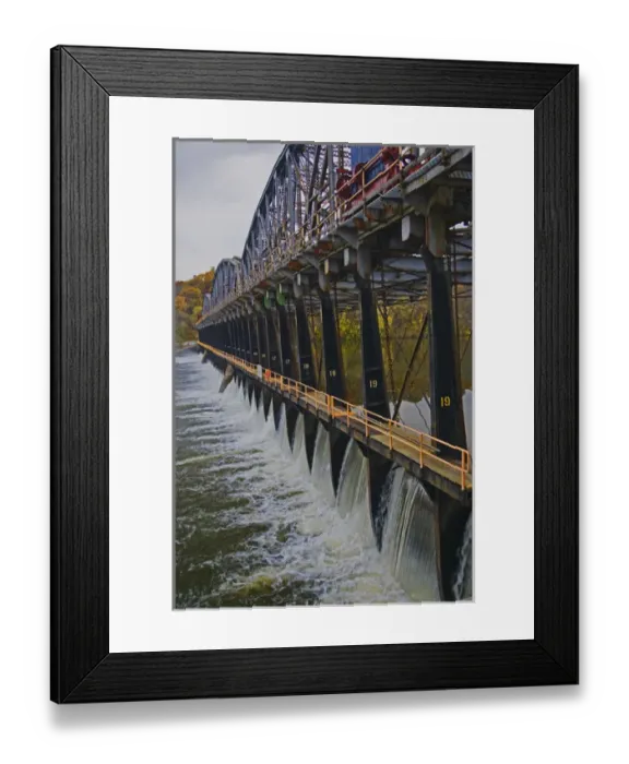 Framed Print : Sailing down The Erie Canel  /  Mohark River taking in the country side