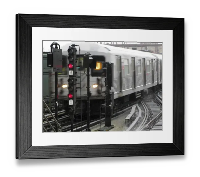 Framed Print : New York City, Subway train Framed Print : New York City, Subway train