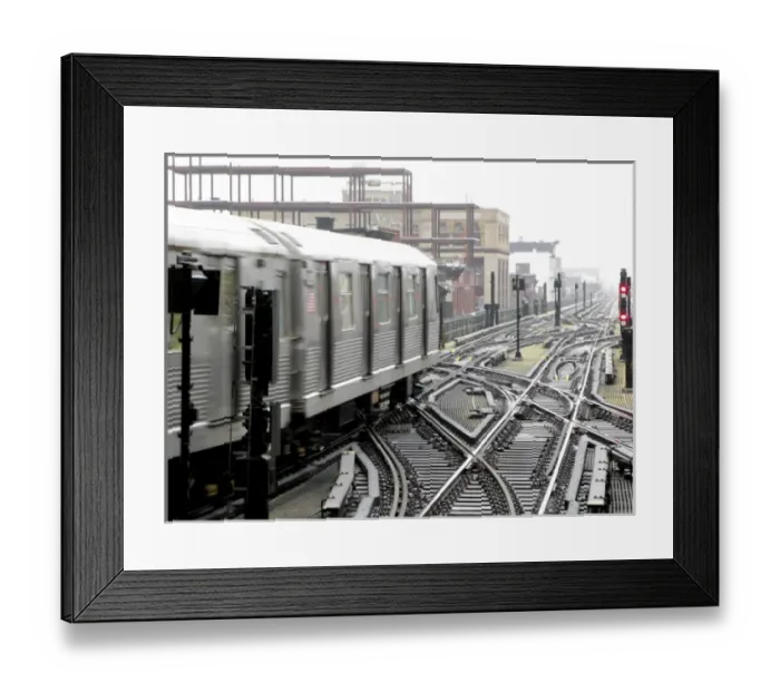 Framed Print : New York City, Subway train Framed Print : New York City, Subway train