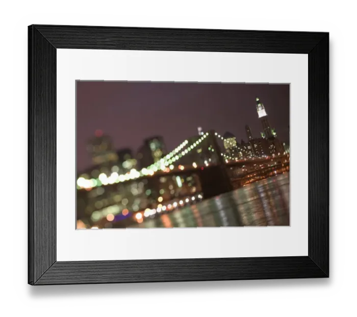 Framed Print : USA-New York-New York City-Manhattan: Brooklyn Bridge & Lower Manhattan / Evening Framed Print : USA-New York-New York City-Manhattan: Brooklyn Bridge & Lower Manhattan / Evening